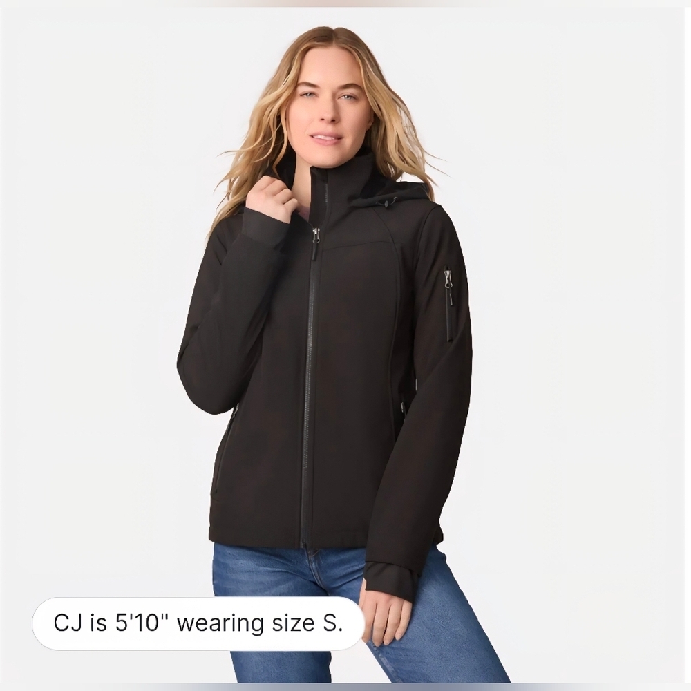 Free Country Women's Black Free Cycle Softshell Jacket #1232